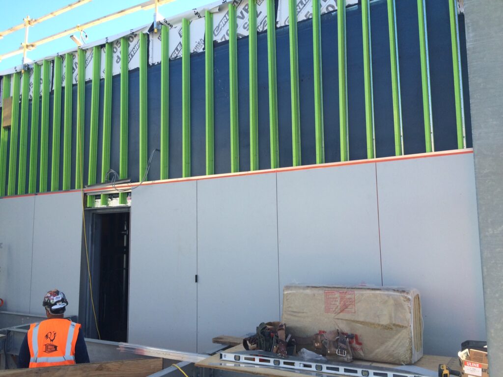 Bristol Community College building project features the GreenGirt CMH continuous insulation system.