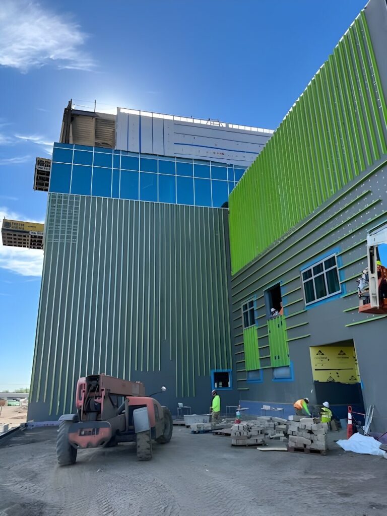 Bronco Billy's Casino building project features the GreenGirt CMH continuous insulation system.
