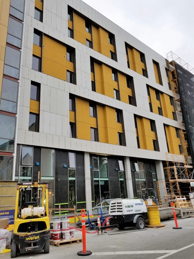 David Blackwell Hall University of California Berkley features the SMARTci building enclosure system.
