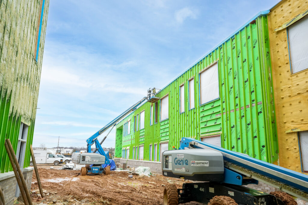 East Middle School features GreenGirt CMH continuous insulation system.