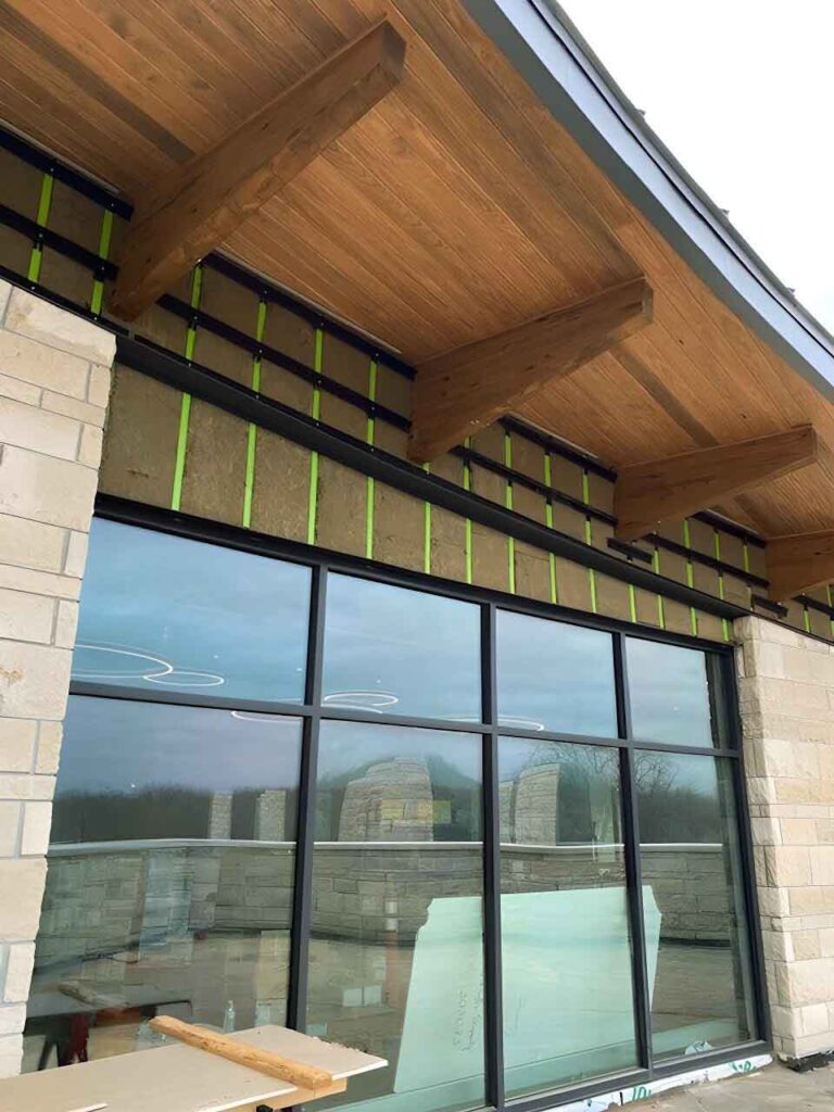 Overland Park Arboretum features the GreenGirt CMH continuous insulation system.