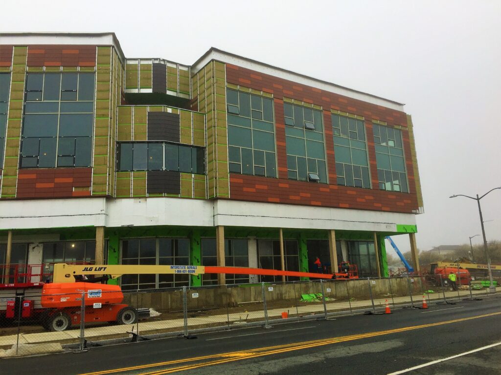 Stockton University Academic Center features the GreenGirt CMH continuous insulation system.