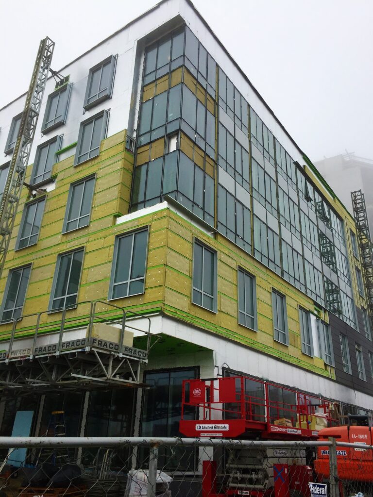 Stockton University Residence Hall features the GreenGirt CMH continuous insulation system.